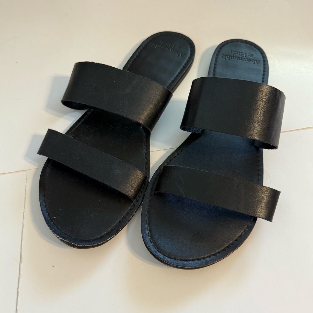 Abercrombie & Fitch Black Sandals